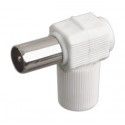 ▷ Conector Tv Macho Acodado/Bisagra | Ferreidea
