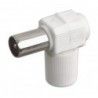 ▷ Conector Tv Macho Acodado/Bisagra | Ferreidea
