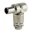 ▷ Conector Tv Macho Acodado .Metál./Blindado - Pack 10 uds