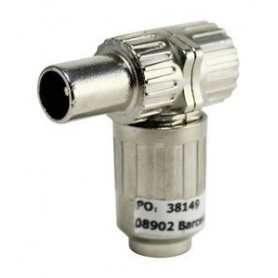 ▷ Conector Tv Macho Acodado .Metál./Blindado - Pack 10 uds