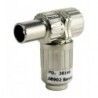 ▷ Conector Tv Macho Acodado .Metál./Blindado - Pack 10 uds