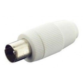▷ Conector Macho Blanco 10.535/BL - Pack 25 uds