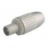 ▷ Conector Tv Macho Recto Metal./Blindado - Pack 25 uds