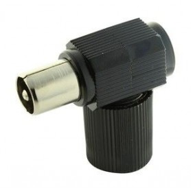 ▷ Conector Macho Negro - Pack 25 uds