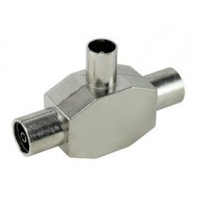 ▷ Mezclador 2 Hembra S-1Macho. Metálico. - Pack 10 uds