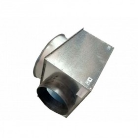Plenum de conexión lateral MADEL PLDN Ø250 para difusor DCN