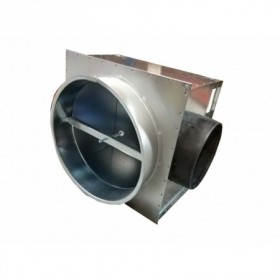 Plenum de conexión lateral y regulador de caudal MADEL PLDN+R Ø315 para difusor DCN