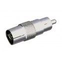 ▷ Adaptador Macho Rca A Tv-Pal Hembra 10.553/MM - Pack 25 uds