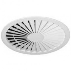 Difusor rotacional circular de elementos fijos MADEL RXO-C Ø400 lacado blanco