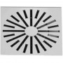 Difusor rotacional cuadrado de aletas en disposición radial MADEL AXO-S 825 lacado blanco