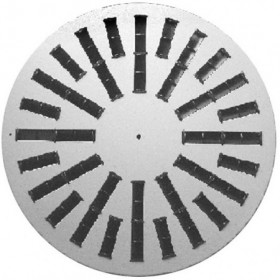 Difusor rotacional circular de aletas en disposición radial MADEL AXO-C 500 lacado blanco