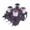 ▷ Base Coaxial Hembra 4 Rca - Pack 10 uds