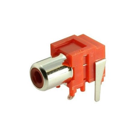 ▷ Base Coaxial Hembra Roja - Pack 50 uds