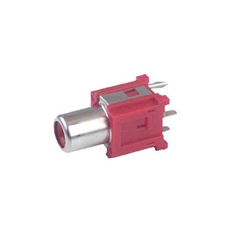 ▷ Base Coaxial Rca. Roja - Pack 50 uds