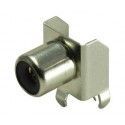 ▷ Base coaxial RCA.Hembra 10.575/N - Pack 50 uds