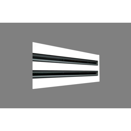 Difusor lineal de ranura MADEL LNG-AR 1x1500mm fijación escuadra (D) acabado anodizado plata mate