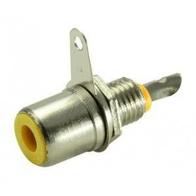 ▷ Base Hembra Rca. Color Amarillo - Pack 25 uds