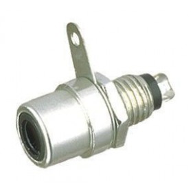 ▷ Base Hembra Rca Negra. - Pack 25 uds
