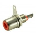 ▷ Base Hembra Rca Roja. - Pack 25 uds