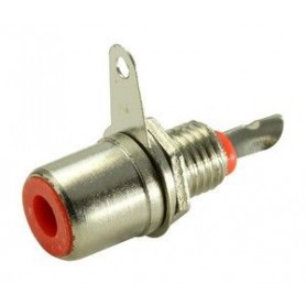 ▷ Base Hembra Rca Roja. - Pack 25 uds