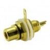 ▷ Base Coaxial Rca Hembra Negra. - Pack 25 uds