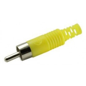 ▷ Rca Macho Amarillo Para Cable Rg58. - Pack 25 uds