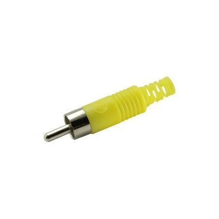 ▷ Rca Macho Amarillo Para Cable Rg58. - Pack 25 uds