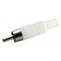 ▷ Rca Macho Blanco Para Cable Rg58 - Pack 25 uds