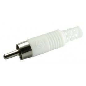 ▷ Rca Macho Blanco Para Cable Rg58 - Pack 25 uds
