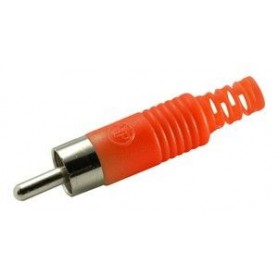 ▷ Rca Macho Rojo Para Cable Rg58 - Pack 25 uds