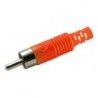 ▷ Rca Macho Rojo Para Cable Rg58 - Pack 25 uds