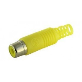 ▷ Rca Hembra Amarillo Para Cable Rg58 - Pack 25 uds