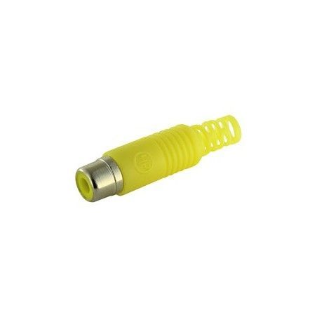 ▷ Rca Hembra Amarillo Para Cable Rg58 - Pack 25 uds