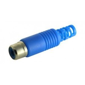 ▷ Rca Hembra Azul Para Cable Rg58 - Pack 25 uds