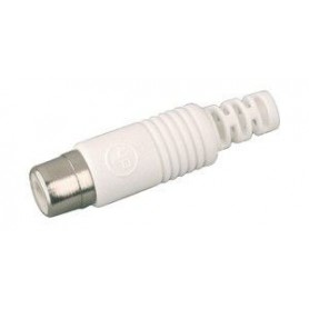 ▷ Rca Hembra Blanco Para Cable Rg58 - Pack 25 uds
