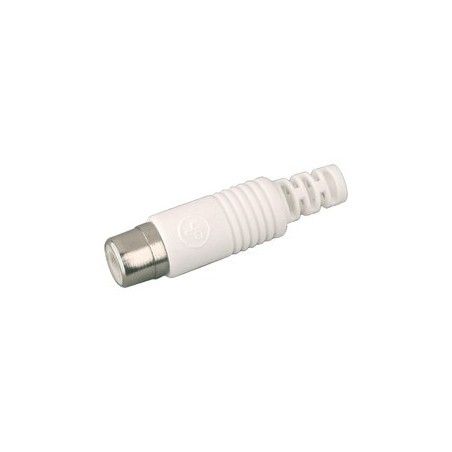 ▷ Rca Hembra Blanco Para Cable Rg58 - Pack 25 uds