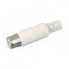 ▷ Rca Hembra Blanco Para Cable Rg58 - Pack 25 uds