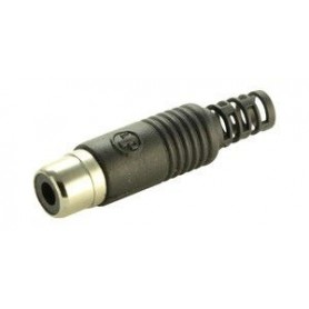 ▷ Rca Hembra Negro Para Cable Rg58 - Pack 25 uds