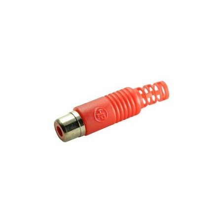 ▷ Rca Hembra Rojo Para Cable Rg58 - Pack 25 uds