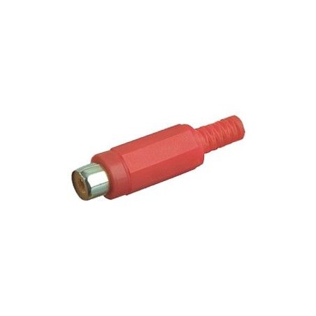 ▷ Hembra Coaxial Rojo - Pack 25 uds