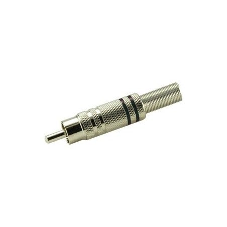 ▷ Conector Macho Coaxial Rca Niquelado - Pack 25 uds