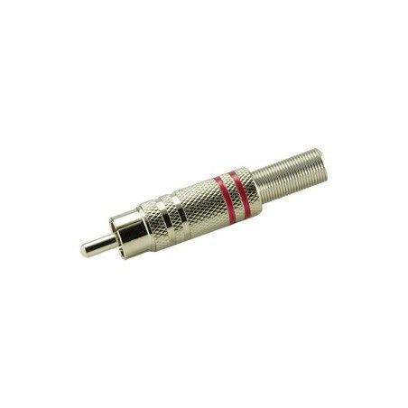▷ Macho Coaxial Rca Metálico Niquelado - Pack 25 uds