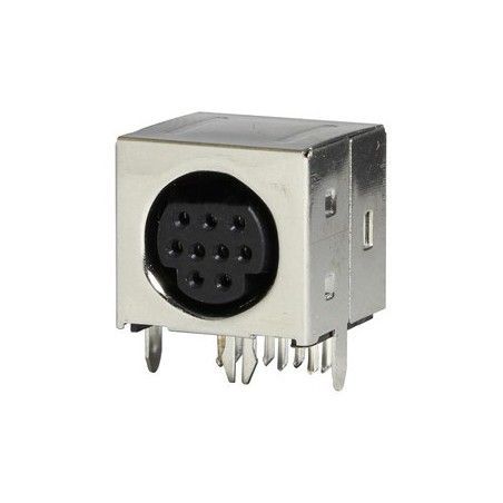 ▷ Conector Base Mini-Din Blindado Con I 9C. - Pack 50 uds