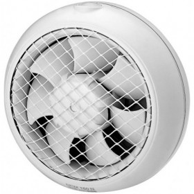 Ventilador circular blanco para cristal o pared S&P HCM-150N  Ø255mm
