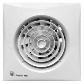 Extractor baño frontal blanco S&P SILENT-300CHZ Ø150mm