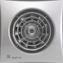Extractor baño frontal plata S&P SILENT-100CZ SILVER Ø100mm