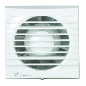Extractor baño frontal blanco baja S&P EDM-80NZ  Ø100mm
