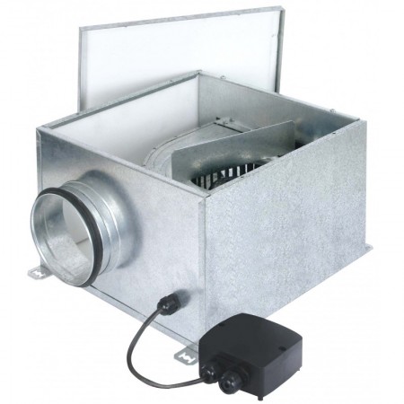 Caja ventilación intercalar conducto S&P CVB-SLIMBOX CVB-600/150-160 Ø150/160mm