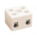 ▷ Regleta Cerámica De 2 Polos. 2.5 Mm2 - Pack 50 uds