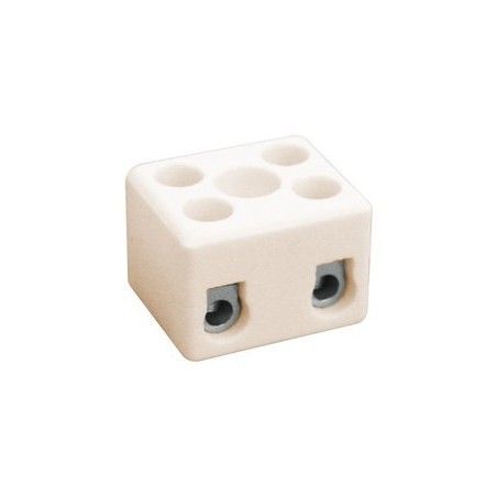 ▷ Regleta Cerámica De 2 Polos. 2.5 Mm2 - Pack 50 uds